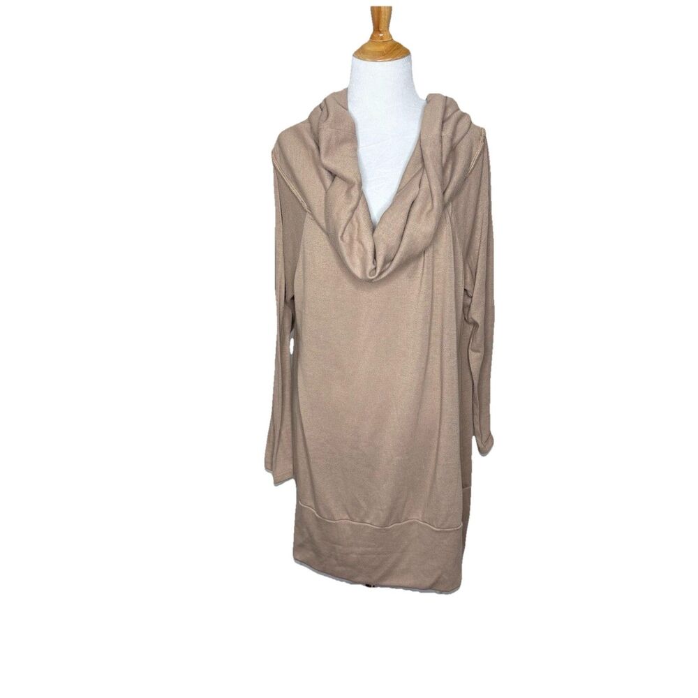 Daytrip Light Brown Cowl Neck Oversized Sweatshirt Size Large Womens